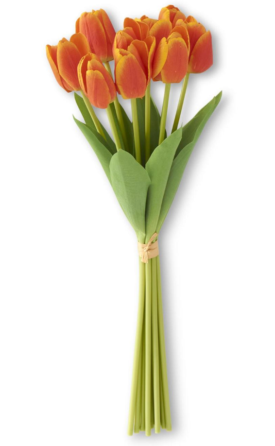 Buy Orange Real Touch Tulip Bundles Online Storehouse no.9